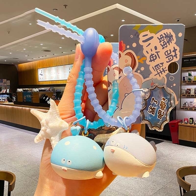 Good price Handbag Charms Sea Fish Cartoon Keychain Kawaii Animal Keychains For Girls And Women online