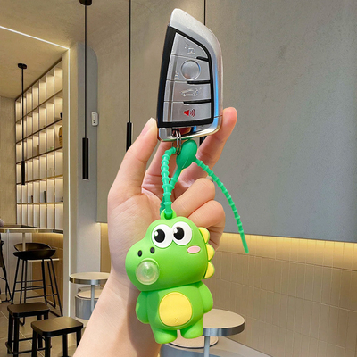 Soft Silicone Cartoon Keychain Perfect Accessory for Women's Wristlets