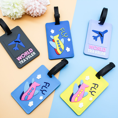 Good price Simple Cartoon Luggage Tags in Various Colors for Personalized Suitcase Labeling online