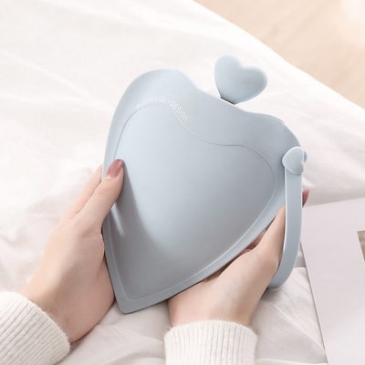 Good price Love Small Silicone Hot Water Bottle Bag With Knited Cover For Pain Relief Waist Back Neck Menstrual Cramps online