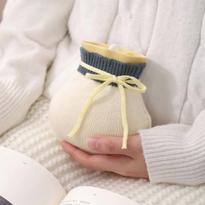 Good price Silicone Hot Water Bottle Bag Hand Feet Warmer Leakproof And Odorless For Hot Compress Pain Relief Cold Compress online