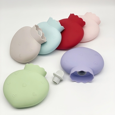 Good price 500ML Soft Comfortable Silicone Hot Water Bottle With Screw Cap Leakproof Bag For Pain Relief Waist Back Neck, Shoulders online