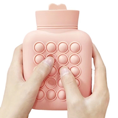 Good price 1L Hot Water Bottle for Pain Relief BPA Free and Food Grade Silicone Material Soft Cover Included online