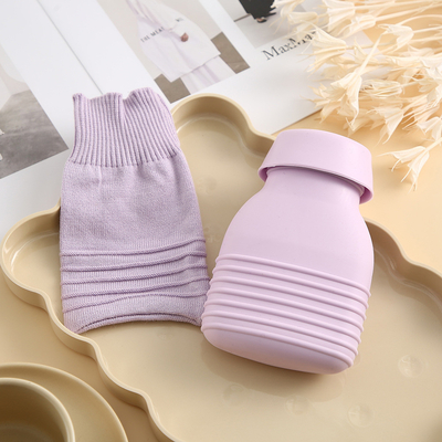 Good price Soft Silicone Mini Hot Water Bottle Bag With Cover Hot Cold Compress For Babies Kids Pain Relief online