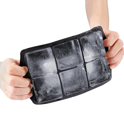Ice Cube Tray, Large Ice Cube Moulds For Easy Release, Silicone Ice Cube Tray With Lid For Freeze, Stackable Square Ice Tray For Cocktails Whiskey Juice Coffee