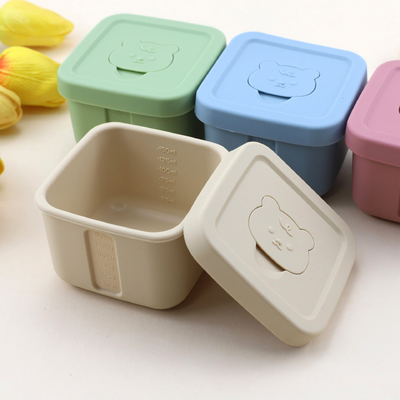 Silicone Baby Food Storage Containers, 4 Oz Reusable Small Snack Containers Freezer Storage With Airtight Lids Leak Proof For Infants Kids Babies, Microwave & Dishwasher Safe