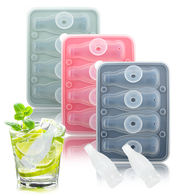 Silicone Ice Cube Trays 3 Pack - Large Size Silicone Ice Cube Molds with Leak Proof Removable Lid Square Ice Cube Tray And BPA Free for Cocktail,Whiskey, Stackable Flexible Ice