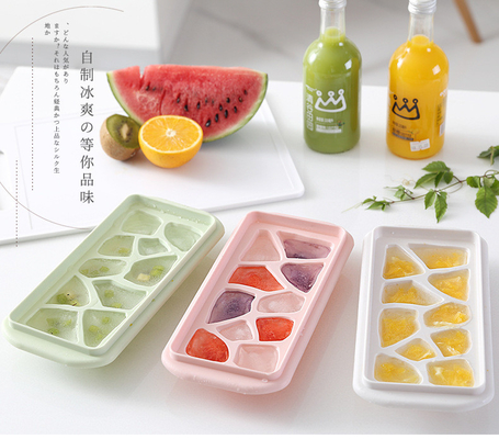 Ice Cube Trays 4 Pack, 56 Pcs Silicone Ice Cubes Tray Maker With Spill-Resistant Removable Lid, Easy Release & Pop Out, LFGB And BPA Free, Stackable Flexible, For Baby Food, Cocktail, Coffee