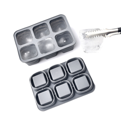 Collapsible Ice Cube Trays 2 Pack Silicone Foldable Folding Large Ice Cube Molds With Lid And Soft Bottom For Easy Release