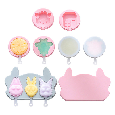 Silicone Popsicles Molds, Mini Popsicle Molds For Kids Baby Cute Shapes Silicone Popsicle Molds BPA Free Reusable Ice Cream Mold Popsicle Maker Homemade DIY Set