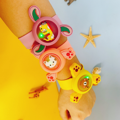 Ultra-Safe Mosquito Repellent Wristbands for Family Protection - Natural Citronella & Lemon Eucalyptus Oil Infused Silicone Bracelets | Non-Toxic, DEET-Free Bug Defense Lasting 7 Days | Cute Cartoon