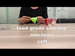 Food Grade Silicone Collapsible Funnel Silicone Foldable Kitchen Funnel For Liquid/Powder Transfer